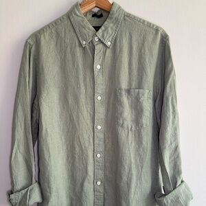 J. Crew Baird McNutt Irish linen long sleeve shirt - Medium (Slim Fit)
